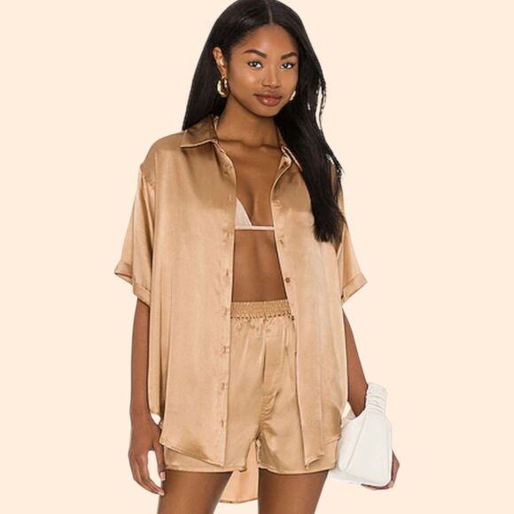 Frankie's Bikinis Fifi Silk Set Earth - Picture 1 of 10